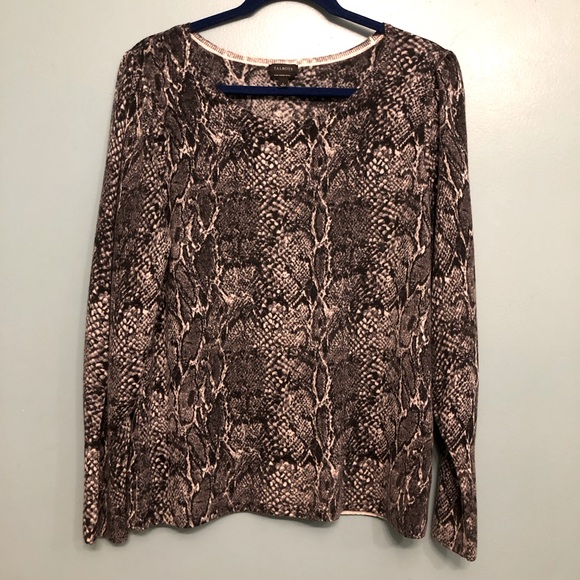 Talbots Soft Merino Wool Bishop Sleeve V-Neck Sweater - Picture 1 of 10